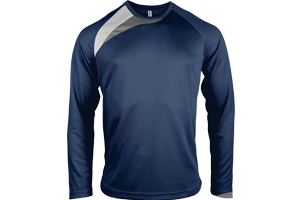 Sportshirt Kind Tricolore Lange Mouw